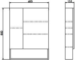 Comforty Мебель для ванной Никосия 60П подвесная белая – фотография-15