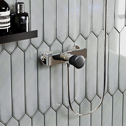 Paini Смеситель для душа Domus 18CR511PZ хром/брашированный чёрный – фотография-4