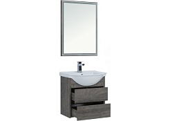 Aquanet Тумба с раковиной Сидней 60 дуб рошелье – фотография-3