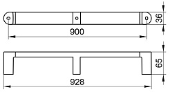 Keuco Поручень Elegance new 31601 90 см – фотография-2