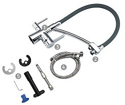 Gappo Смеситель для кухни G4398-17 хром – фотография-4