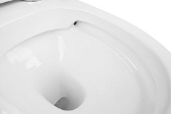 Azario Унитаз-моноблок Sente AZ-8614 безободковый с бачком с сиденьем микролифт белый – фотография-10