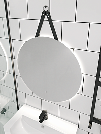 Runo Мебель для ванной Орлеан 70 Terzo подвесная зеленая/дуб натуральный – фотография-11