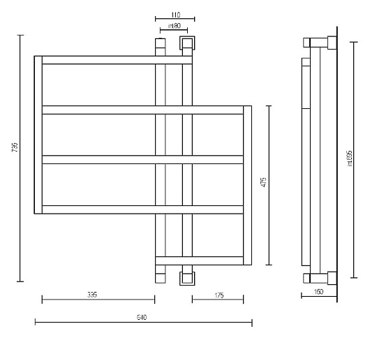 Margaroli Полотенцесушитель Panorama 720 – фотография-4