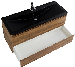 BelBagno Мебель для ванной Albano 120 подвесная Rovere Rustico с раковиной BB1200/455-LV-ART-ALR-NERO – фотография-6