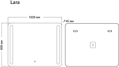 Grossman Зеркало Lara 100x80 – фотография-4