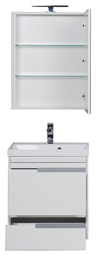 Aquanet Мебель для ванной "Тиволи 60" белая – картинка-7