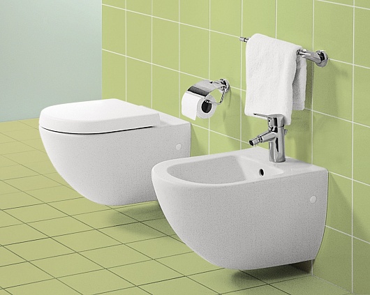 Villeroy & Boch Биде подвесное Subway 7400 00R1 alpin, Сeramicplus – картинка-3