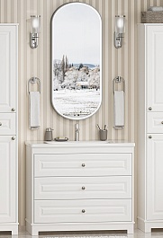 Misty Мебель для ванной Ларго 100 белая – фотография-1