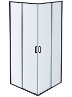 Aquatek Душевой уголок Ария 90x90 AQ ARI KV 09020GM профиль оружейная сталь, стекло прозрачное