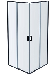 Aquatek Душевой уголок Ария 90x90 AQ ARI KV 09020GM профиль оружейная сталь, стекло прозрачное – фотография-1