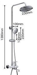 Frap Душевая стойка H49 F2449 хром/белая – фотография-4