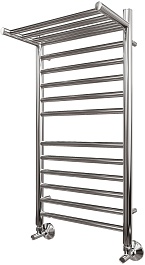 Point Полотенцесушитель водяной П11 500x800 PN10158SP с полкой хром – фотография-1