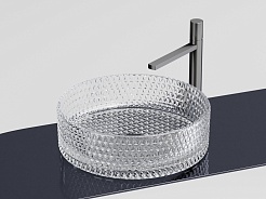 Ceramicanova Мебельная раковина Cristal 36 CN6062 прозрачная – фотография-16