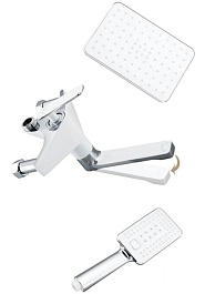 Frap Душевая стойка H58 F2458 хром/белая – фотография-3