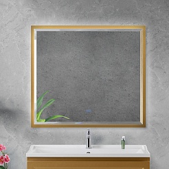 Cezares Зеркало Interni 100 Брашированное золото – фотография-4