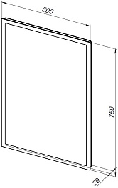 Aquanet Мебель для ванной Ирис New 50 подвесная белая глянцевая – фотография-20