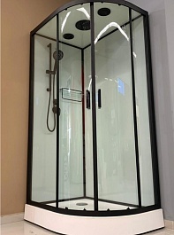 Frank Душевая кабина F418 L black с крышей – фотография-4