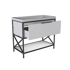 Mixline Мебель для ванной Бруклин 100 белая – фотография-6