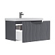 Equil Тумба под раковину Mirage 80 1 ящик подвесная графит софт – фотография-13