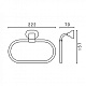 Art&Max Полотенцедержатель Ovale AM-4080B – фотография-4