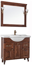 Водолей Мебель для ванной Дубини 105 венге – фотография-1