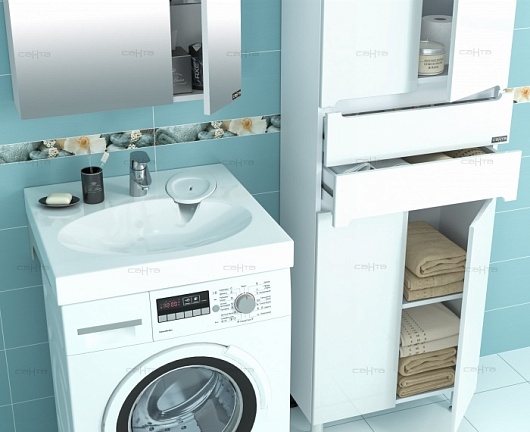 СанТа Умывальник над стиральной машиной Луна 600/90/600 – фотография-3