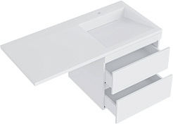 Vivon Тумба с раковиной под стиральную машину Harper 120 R подвесная белый глянец – фотография-7