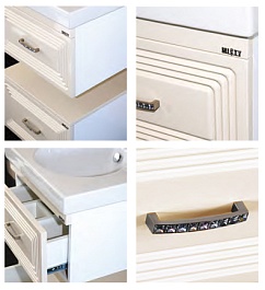 Misty Зеркало для ванной Европа 90 бежевое – фотография-4