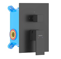 Aquatek Встраиваемый смеситель для душа и ванны Либра AQ1646MB матовый черный