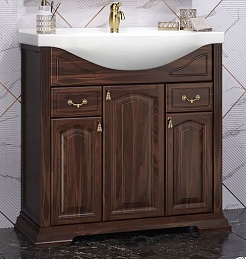 Opadiris Мебель для ванной Риспекто 85 орех антикварный – фотография-9