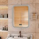 Continent Зеркало Glamour Led 700x900 с музыкальным блоком – картинка-18
