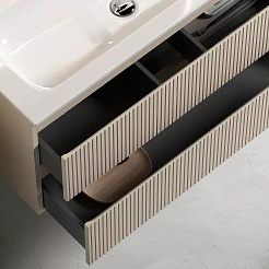 Sancos Тумба с раковиной Snob T 80 beige soft раковина Grace 81 CN7012 – фотография-6
