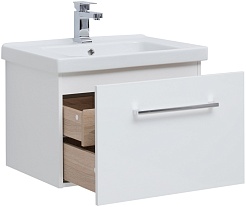 Dreja Мебель для ванной Big Inn 65 подвесная белая – фотография-6