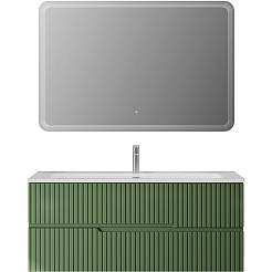 Cezares Тумба с раковиной Duet-N 120 подвесная CZR-8073-120 фисташковый софт – фотография-8