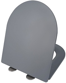 Esbano Сиденье для унитаза Azalea/Clavel серое матовое – фотография-1