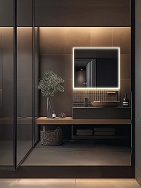 Aquatek Зеркало-шкаф 80 AQ7803B-MLC с подсветкой петли BLUM – фотография-4