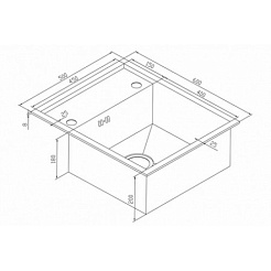 Zorg Кухонная мойка "Inox" X-6050 – фотография-2
