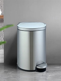 WeltWasser Ведро для мусора WW Lora MT 20L сталь матовая – фотография-2