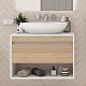 Teymi Тумба с раковиной Ritta 75 Ellie 60 подвесная белый/дуб – фотография-20