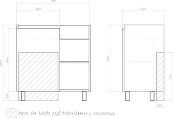 Vigo Мебель для ванной Milos 800-1-0 белая матовая – фотография-17