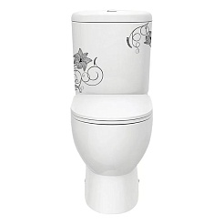 Sanita Luxe Унитаз-компакт Art Flora 434404 с микролифтом – фотография-3
