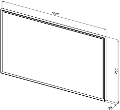 Allen Brau Зеркало Activity 120 1.340030.WM белый матовый – фотография-4