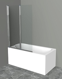 BelBagno Шторка на ванну 100/150 UNO-V-2-100/150-C-Cr – фотография-1