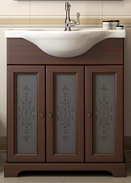 Opadiris Тумба с раковиной Кама 75 орех – фотография-1