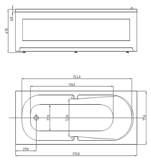 Aquatek Акриловая ванна Лея – картинка-7