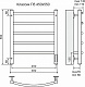 Terminus Полотенцесушитель электрический Классик П5 450х550 диммер справа – картинка-6