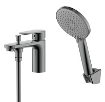 Aquatek Смеситель на борт ванны Ника AQ1844BGM оружейная сталь