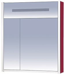 Misty Зеркальный шкаф Джулия 75 бордо – фотография-1