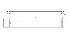 Jacob Delafon Полотенцедержатель Singulier 15206D-CP – фотография-2